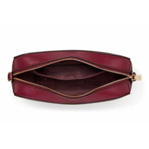 New Kate Spade Madison Mini Camera Bag Saffiano Leather Blackberry - Picture 4 of 5